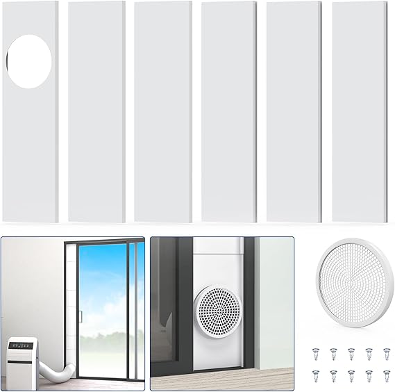 Portable Air Conditioner Door Seal Plates Kit for Portable AC Exhaust Hose