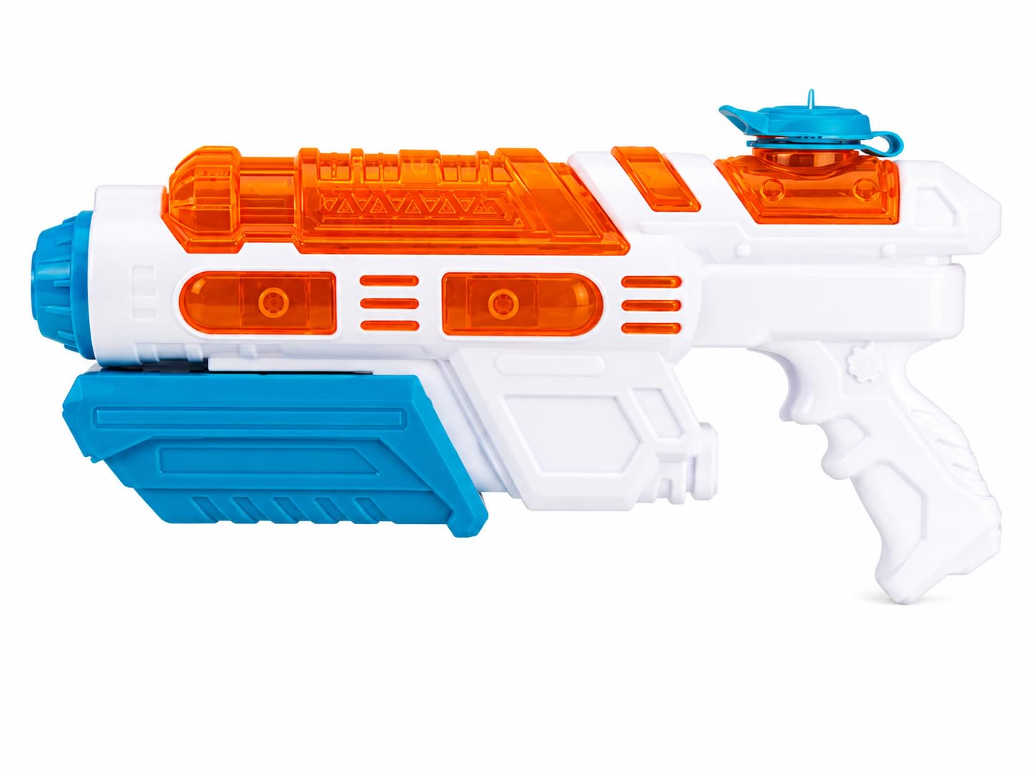 Splash Squad Hydro Blast Pump Action Water Gun 600ml Tank 8M Range 33cm Large Water Blaster Water Shooter Water Pistol for Kids Garden Beach Pool Summer Toys Orange