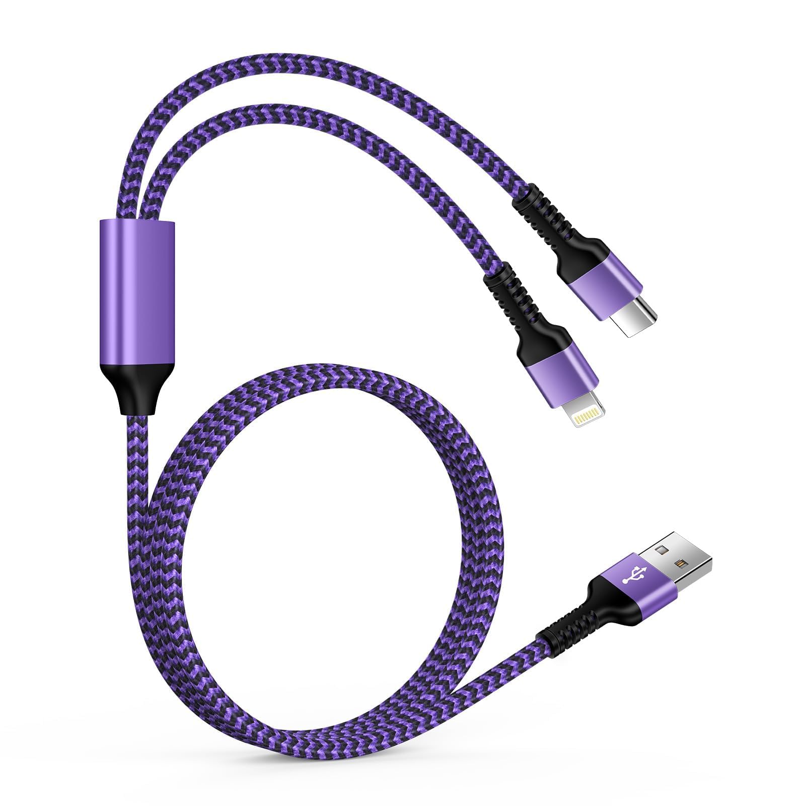 Amazon.co.jp: Ocbuo USB to Lightning&Type-C 2in1 充電ケーブル