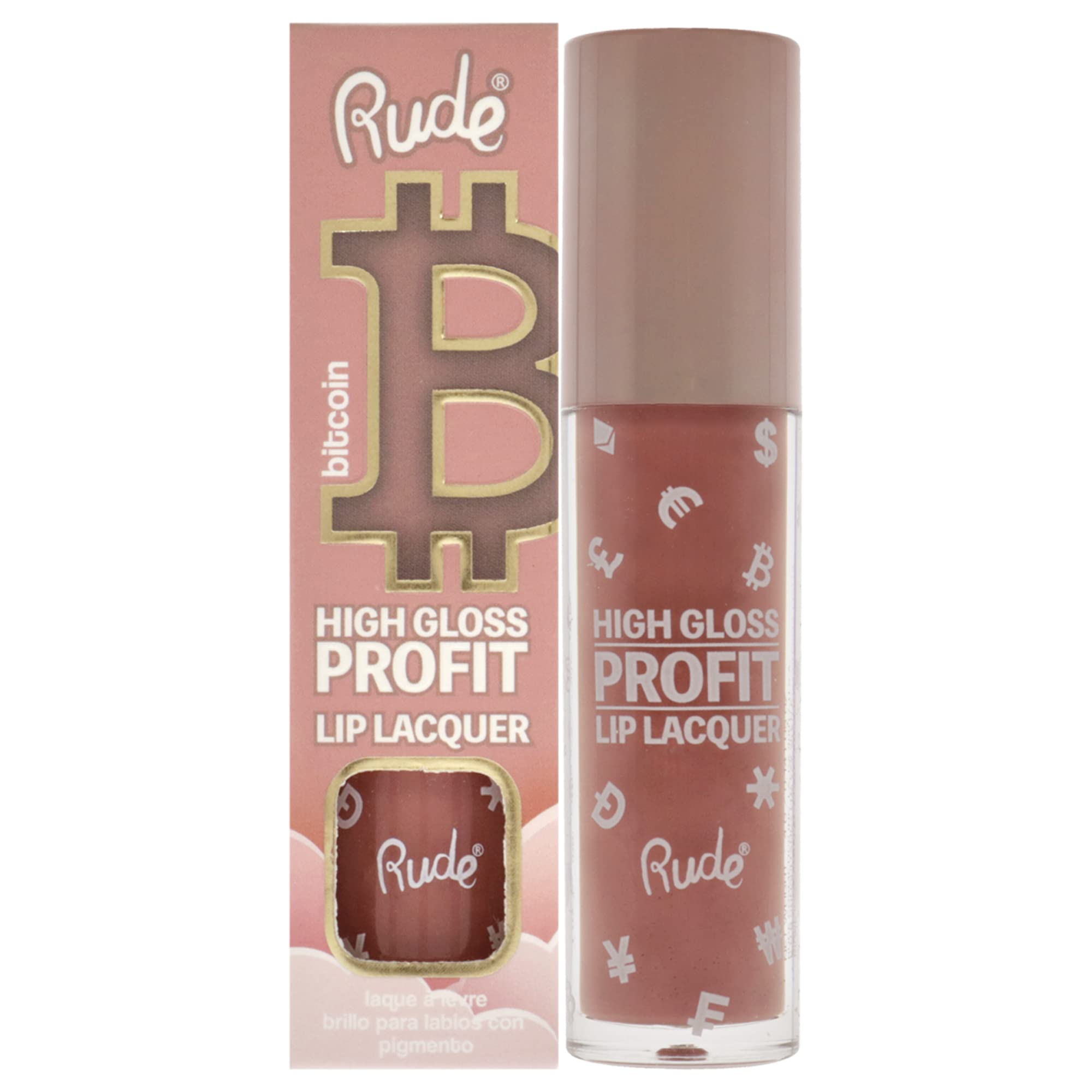 Rude Cosmetics High Gloss Profit Lip Lacquer – Bitcoin für Damen 4 g Lipgloss