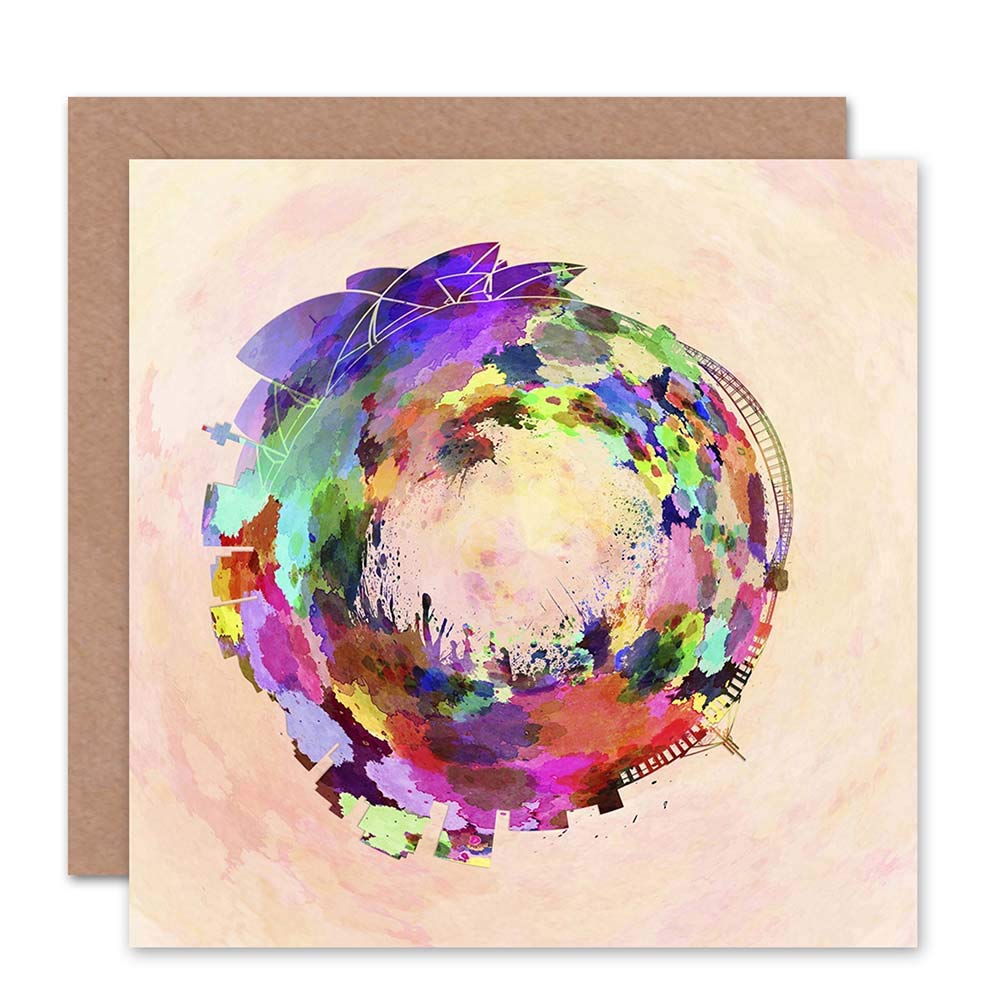 Wee Blue Coo CARD GREETING LITTLE WORLD CITY SKYLINE SYDNEY GIFT