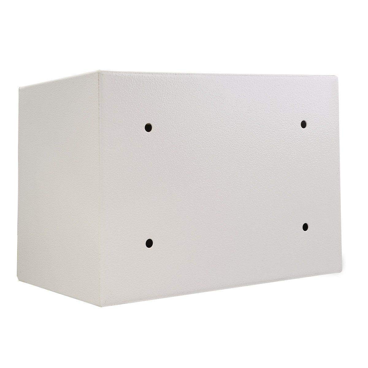 Sejf, Sejf Z Kluczem, Sejf Elektroniczny Zamek Stalowy O Wysokim Bezpieczeństwie Sejfy Home Office Cyfrowa Gotówka/One Color/16L(35X25X25Cm) White