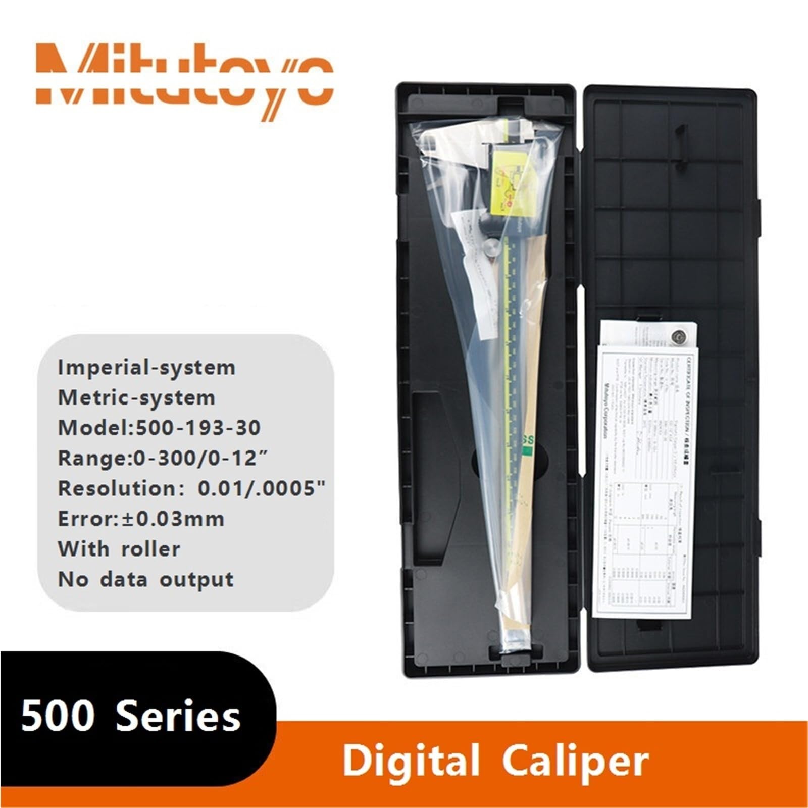 Calibre Calibradores Vernier de 6 pulgadas, 0-150 mm, 500-196-30, LCD, medición electrónica, acero inoxidable(500-193-30 0-300mm)