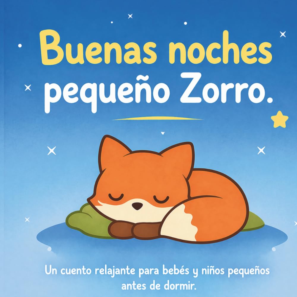 Buenas noches, pequeño Zorro: Un cuento relajante para bebés y niños pequeños