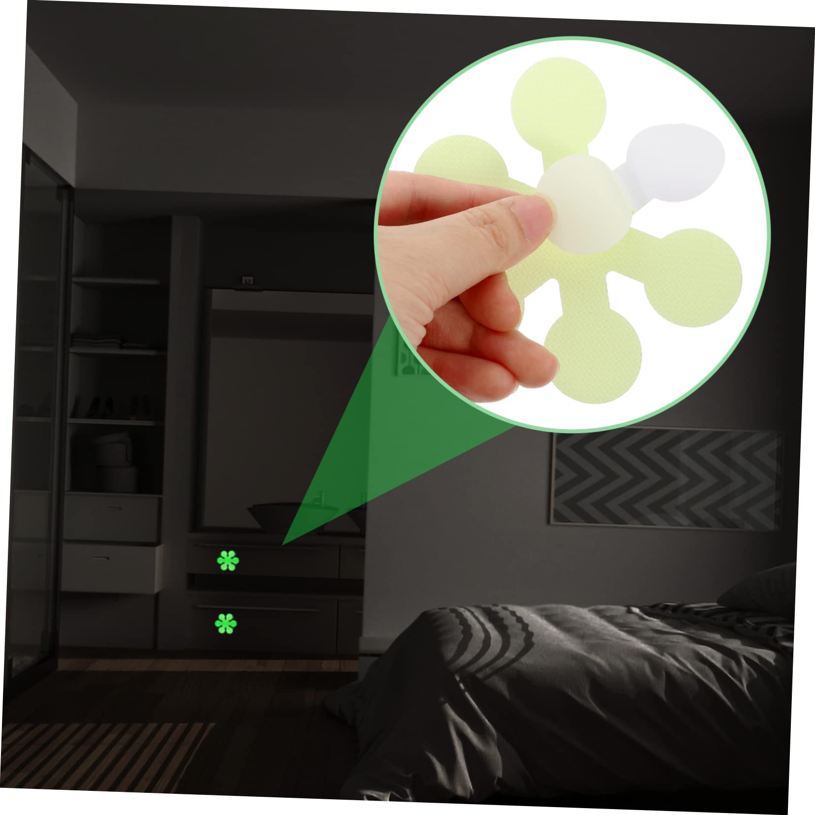 PRETYZOOM 100pezzi Nastro Riflettente per Scale Antiscivolo Strisce Fluorescenti Auto-adesive per Sicurezza per Scale Rampe e Superfici Scivolose