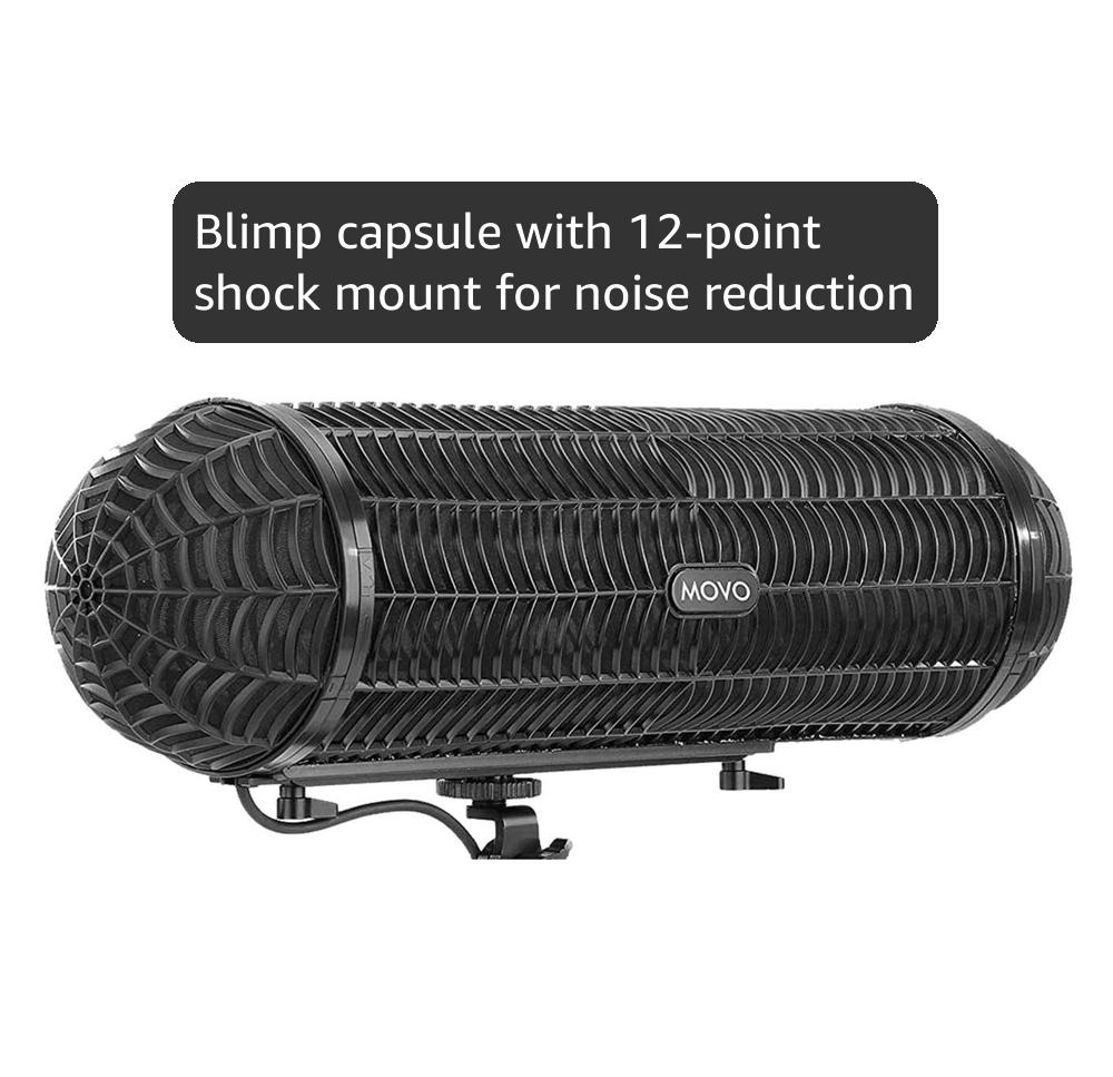 Amazon.com: Movo BWS1000 Blimp Wind & Vibration Protection System