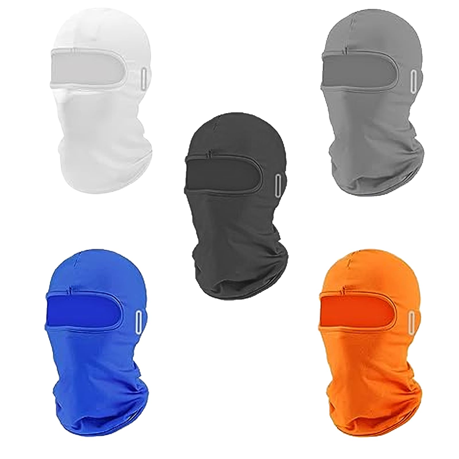 Qchengsan5 Pack Balaclava Ski Mask,Full Face Balaclava Face Mask,Summer Cooling Neck Gaiter,Motorcycle Face Mask Full Head Mask