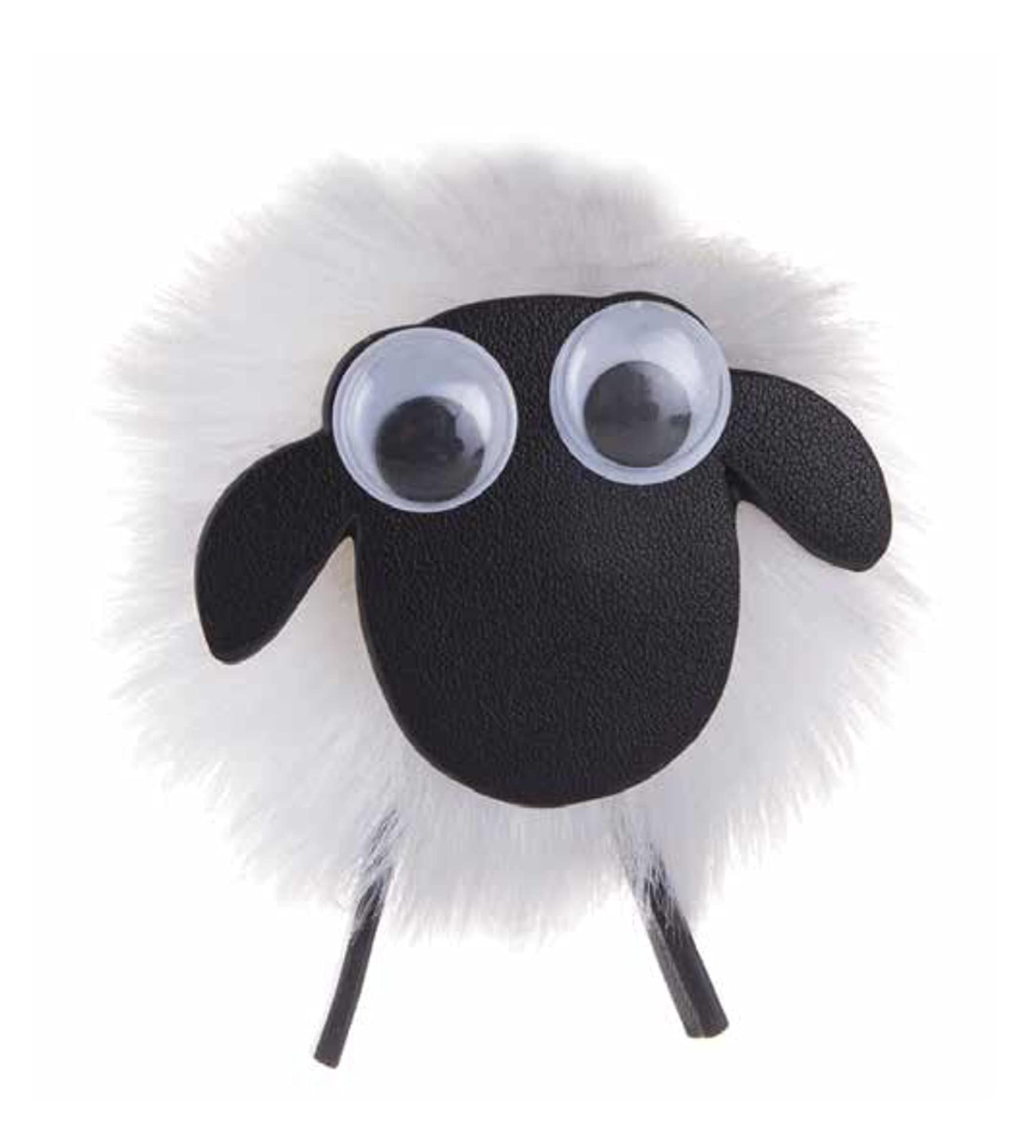 Eurostick Sheep Pom Pom Scotland Scottish Nessie Sheep Highland Cow Pom Pom Fridge Magnet (Sheep Pom Pom)