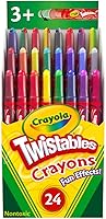 Crayola Mini Twistables Crayons 24ct Fun Effects - No Sharpen, Less Mess Coloring for Kids Ages 3+ Travel Gifts
