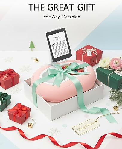 Miniatura 7 de Soporte de almohada para tableta, compatible con Kindle de 5 a 12.9 pulgadas, iPad, teléfonotableta, Google, Samsung, soporte giratorio de 360 para