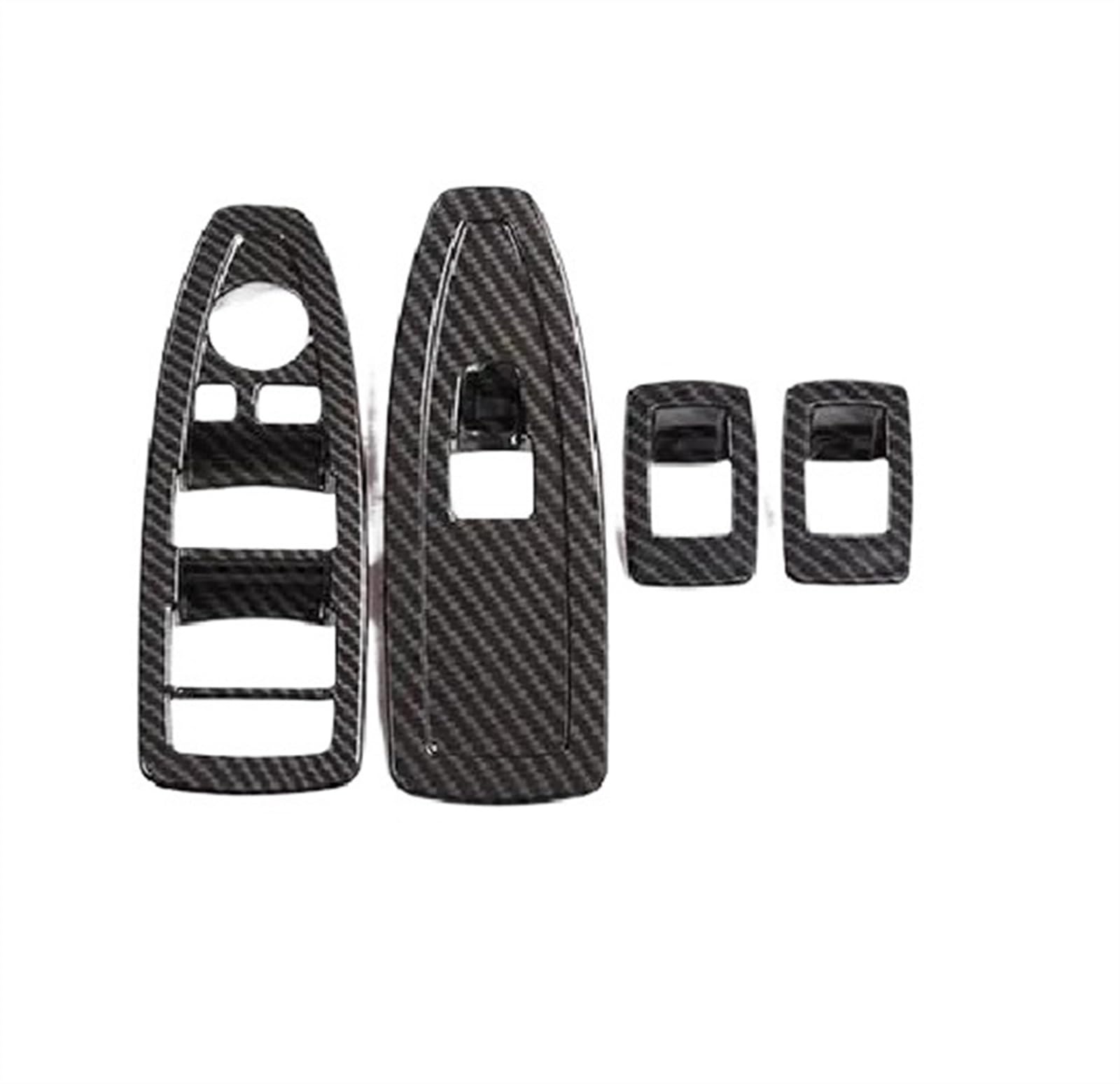 Blnetu Carbon Fiber Pattern For X1 F48 X2 F47 2016-2020 Car Window Lift Switch Frame Trim Cover Sticker Interior Car Accessories (Carbon Fiber Pattern)