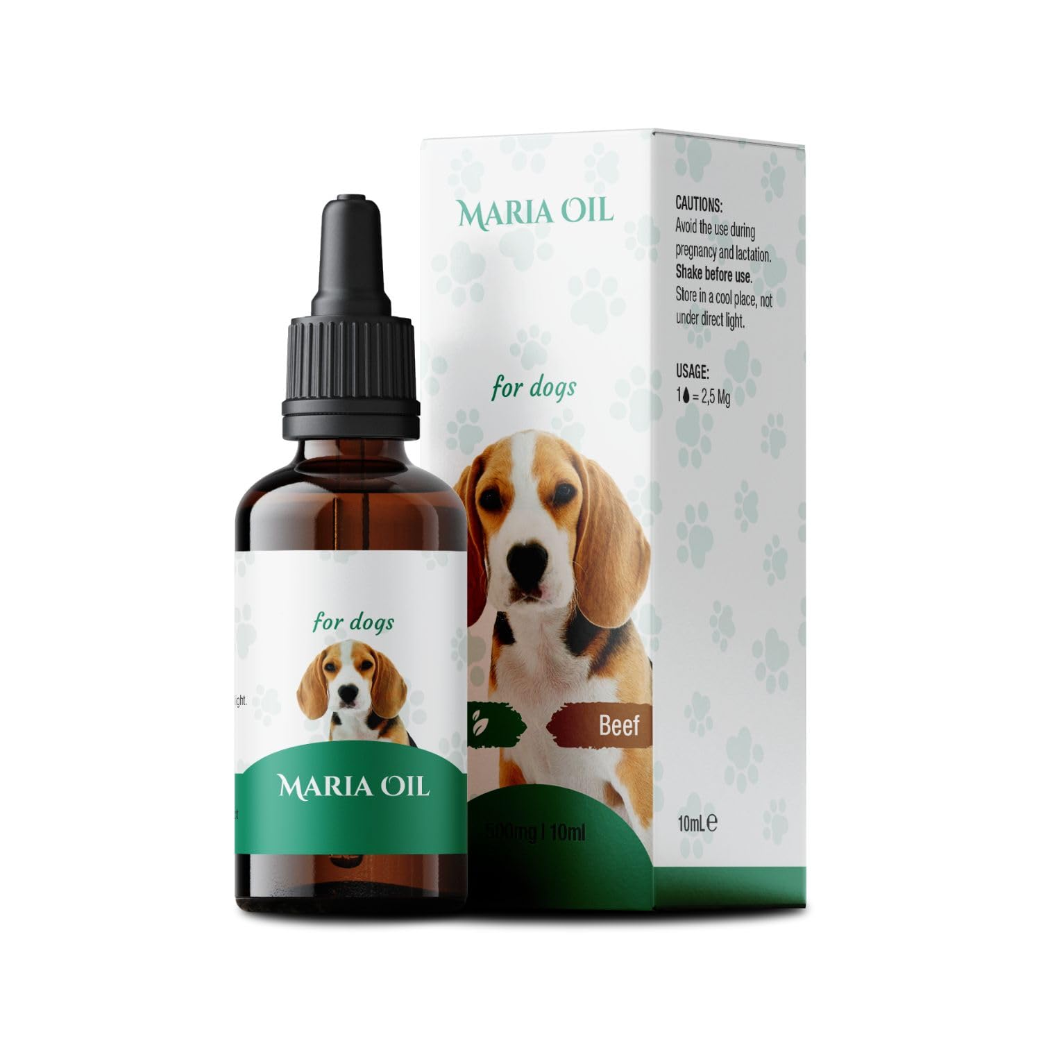 Maria CBD Aceite Premium de Cáñamo para Mascotas - C B D Suplemento Rico Omega 3-6 para Perros Enriquecido Ingredientes Naturales Calidad Promover el Bienestar y la vitalidad tu Mascota.