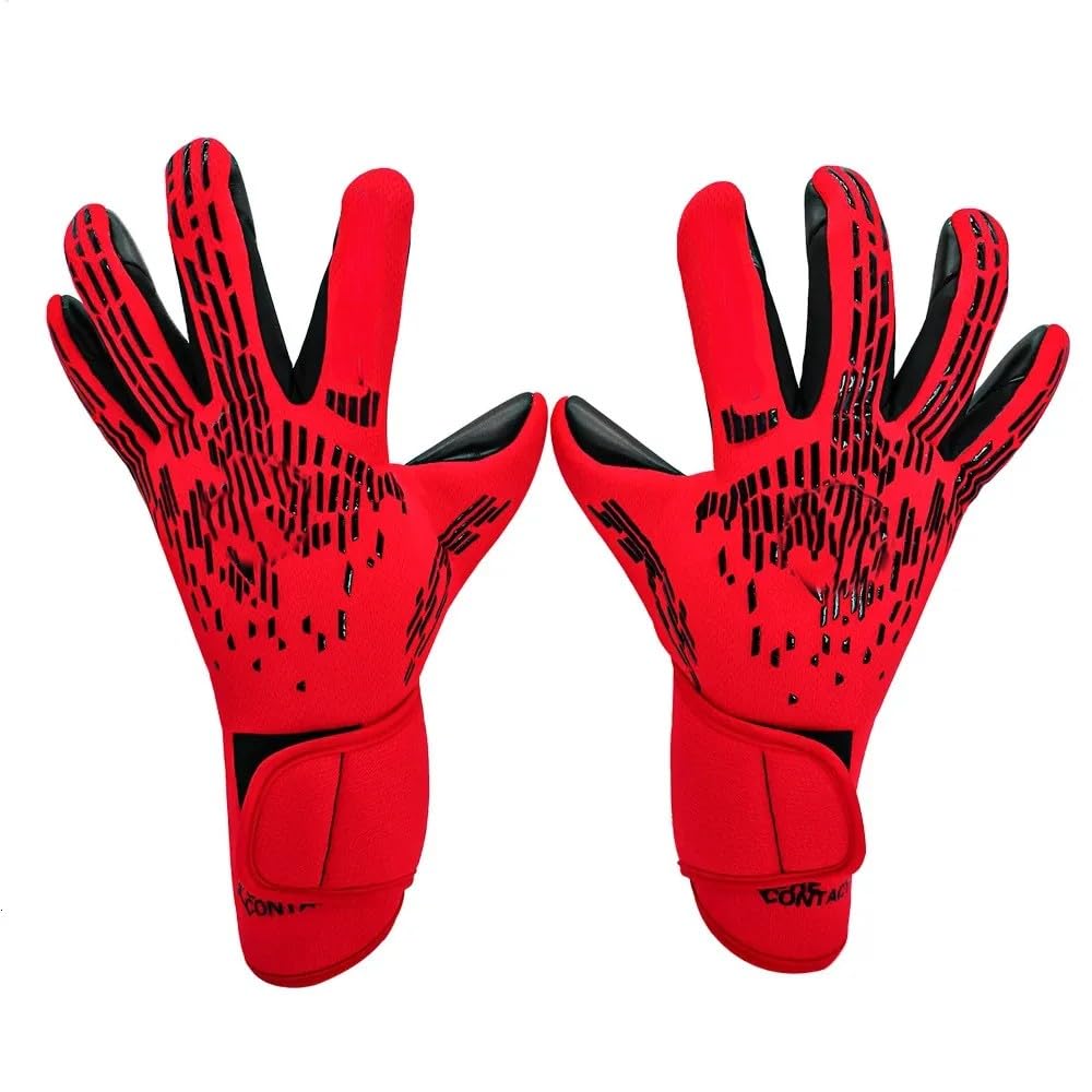 Futaba Thickened Antislip Latex Goalkeeper Gloves - Red - Size 9-image-34