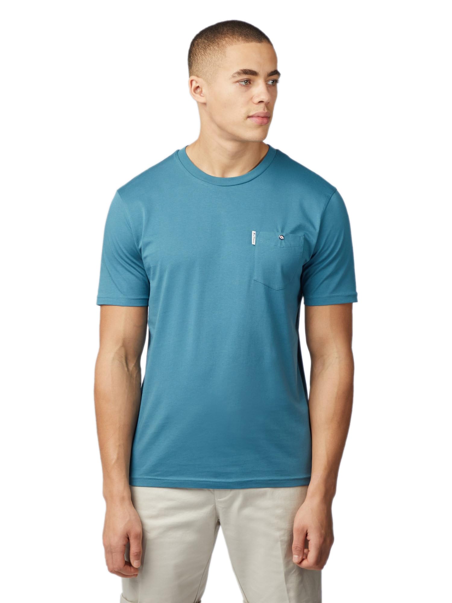 Ben Sherman Men's Teal T-Shirt 'Signature Pocket Tee' (Teal) M