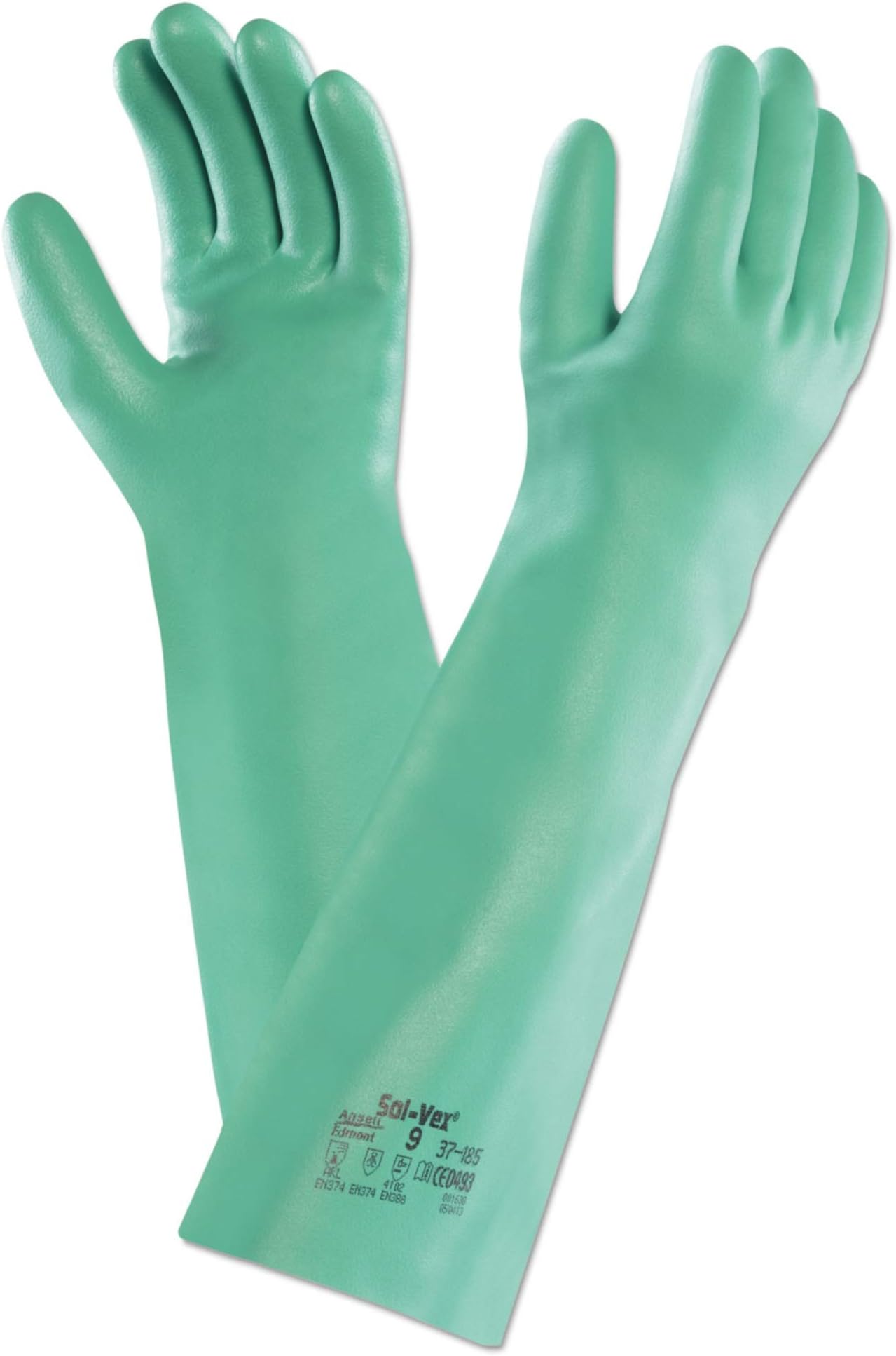 Ansell 37-185/9 Nitrile Green Large Gloves - Pair