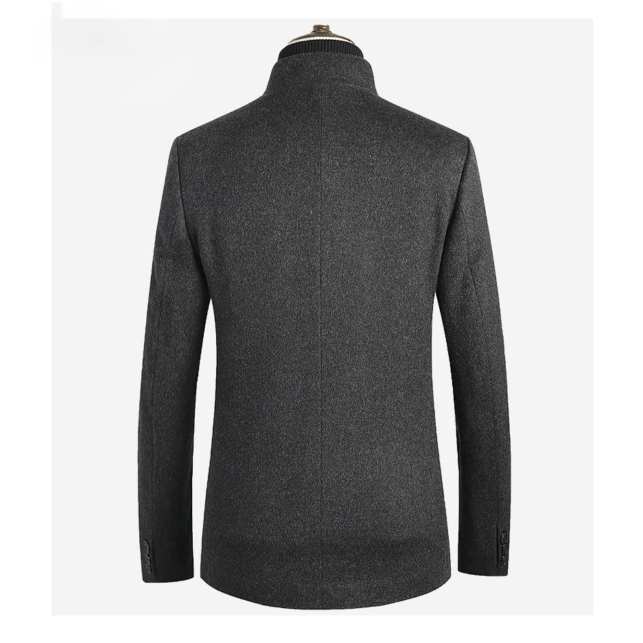 Amazon.com: ZUIAI Men's Stand-up Collar Suit Chinese Tweed Jacket