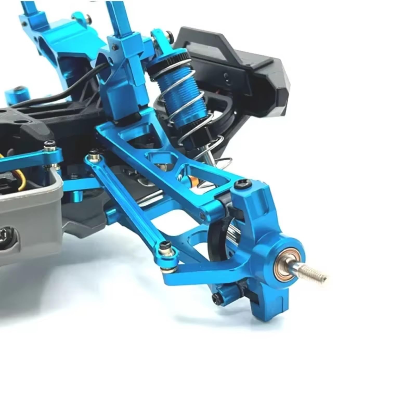RC Coche Accesorio para Hospeed 14321 para JJRC C8802 YDJ-D879 1/14 Copa Dirección Delantera Metal RC Accesorios Coche Camión para Buggy Repuesto Actualización(Yellow)