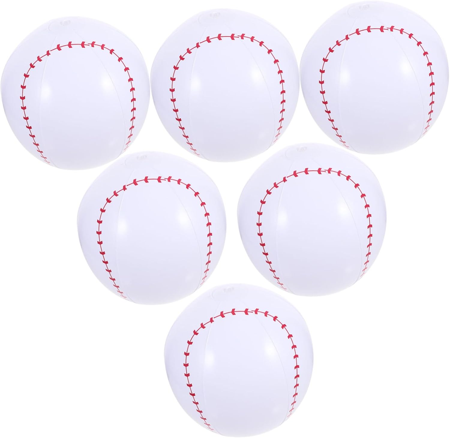 1Set Inflatable Beach Balls Summer Swimming Pool Includes Inflatable Baseballs Pump for Outdoor Fun Family Games