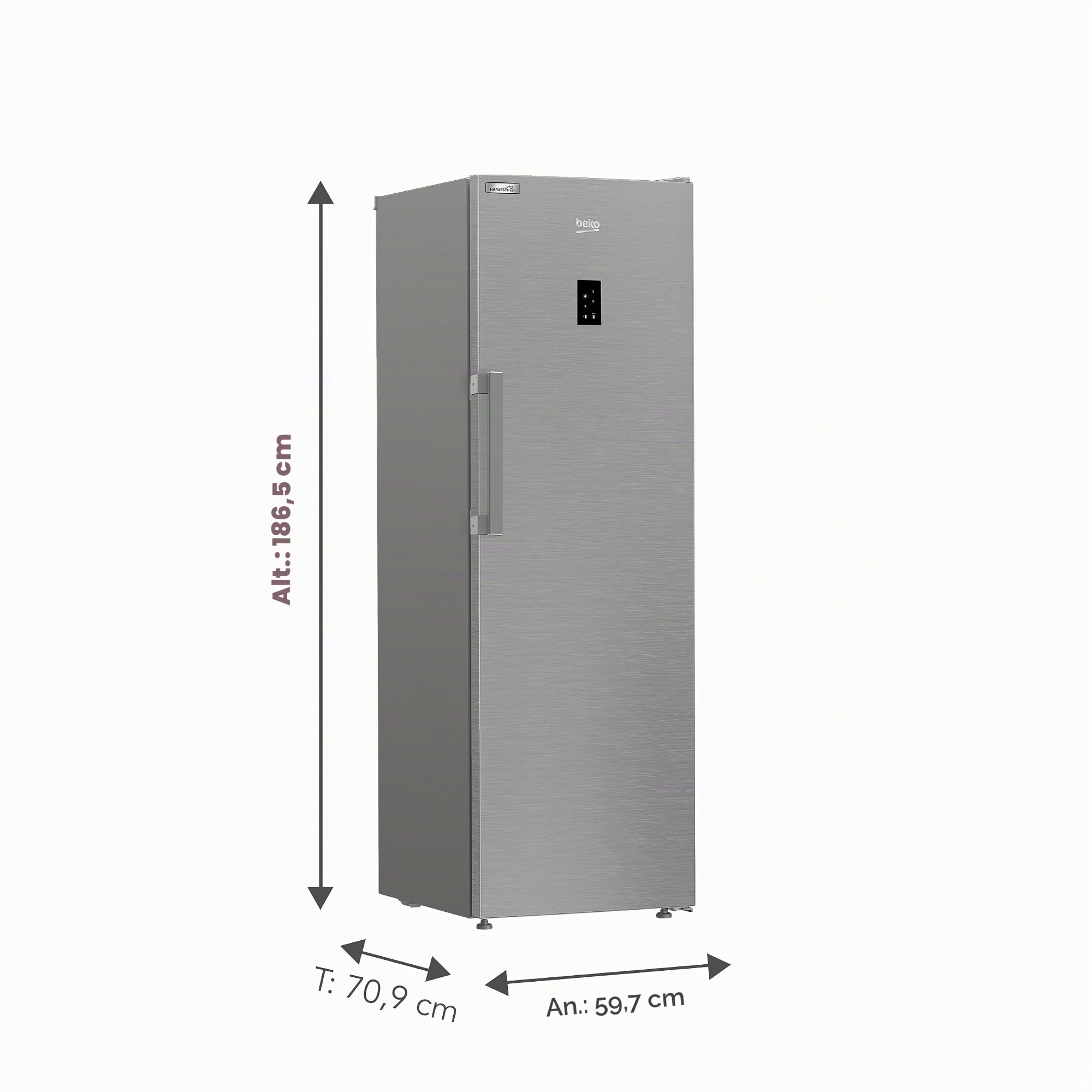 Beko Conservador B3RMLNE444HXB Inox 1.85m E