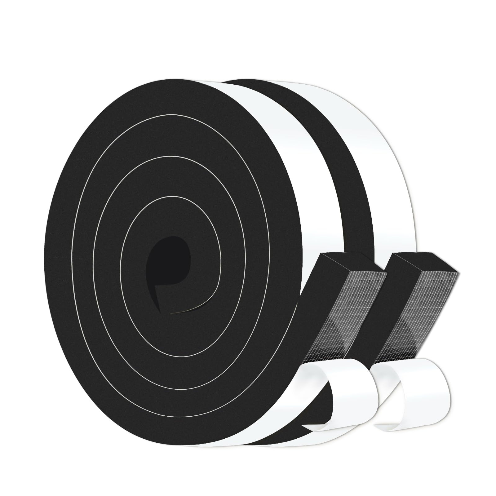 Door Seal Strip,High Density CR Insulation Tape,1 in x 3/4 in x 13 Ft