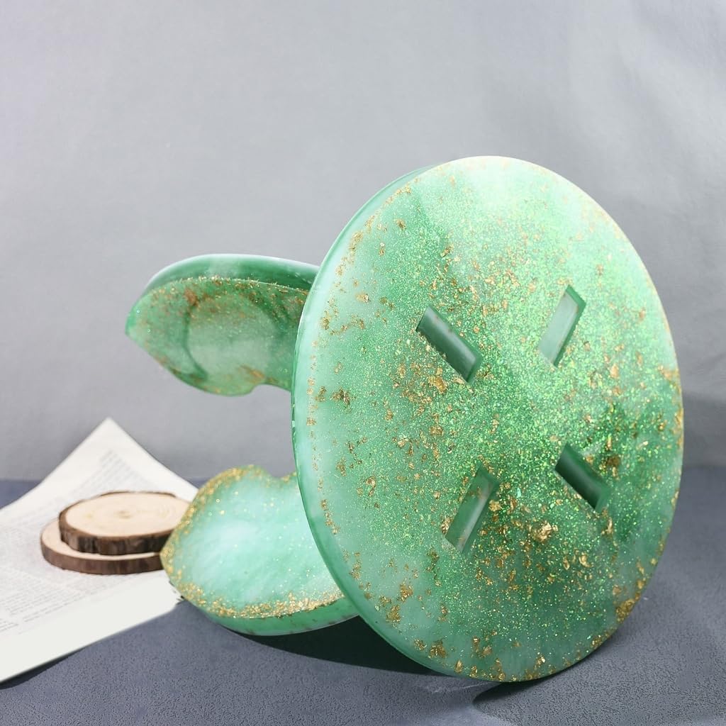 ラウンドスツール型型ハンドメイドジュエリーモールド 柔軟なシリコンエポキシモールド