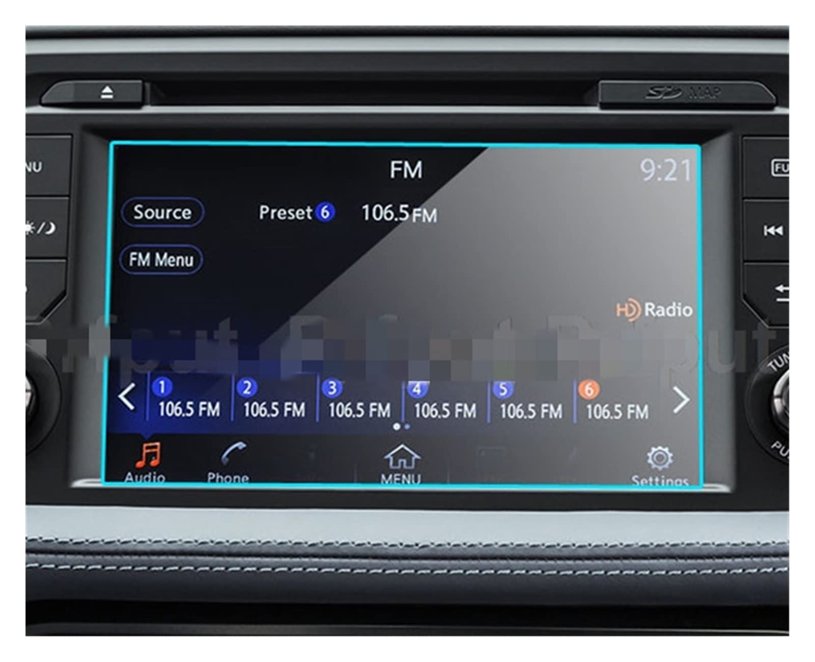 Car navigation film Glass Screen Protector For G&T-R P&remium/N&ISMO 2021 8inch Car GPS Navigation Radio Display Film