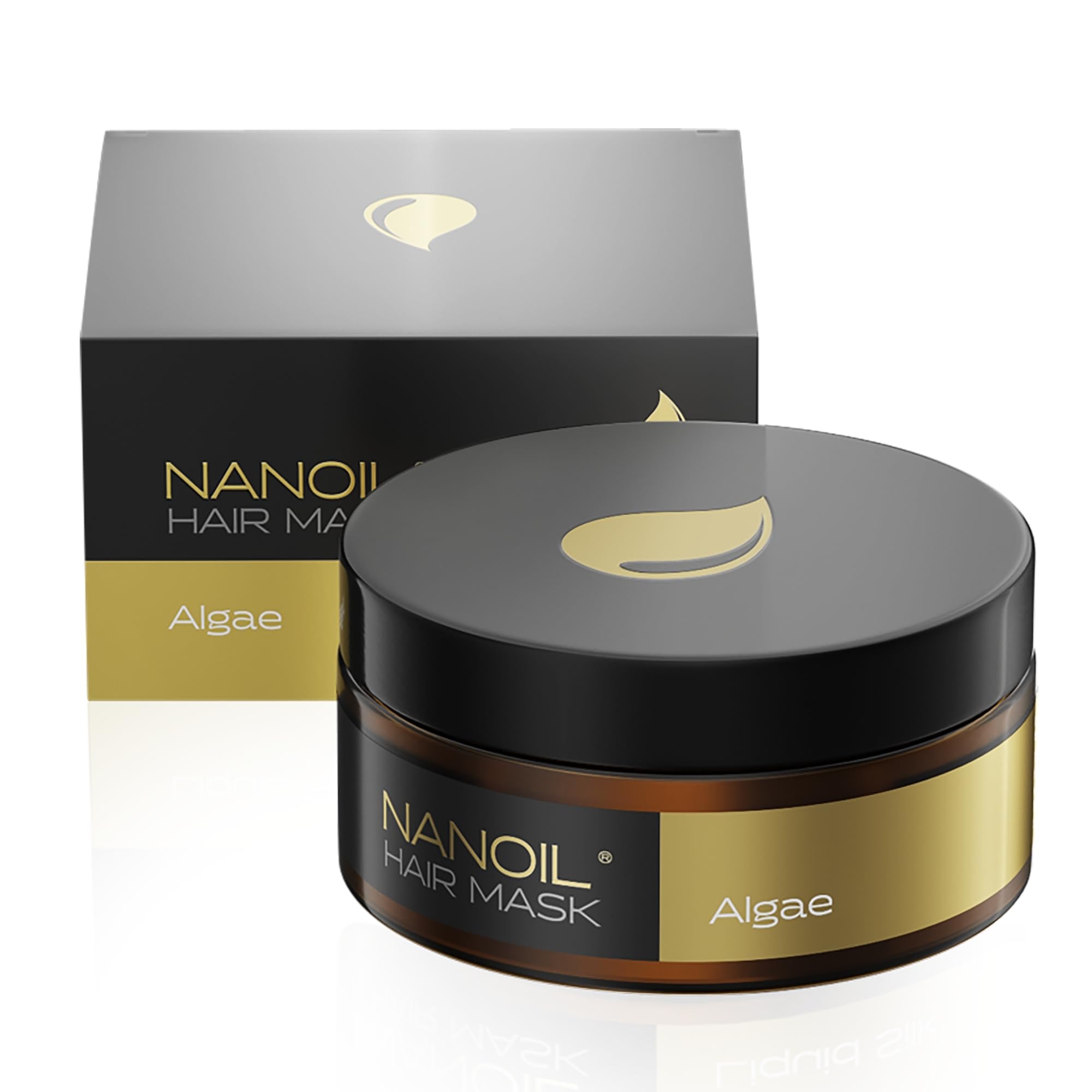 Nanoil Algae Hair Mask 300ml - Professional Hair Regeneration, Hydration, Softness, No more dry hair