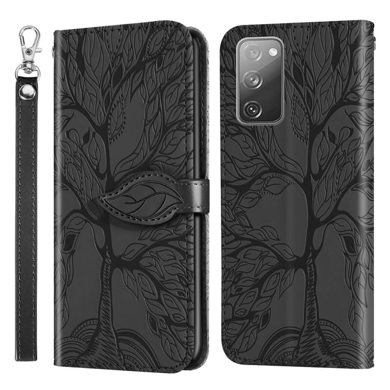 Housse portefeuille Samsung S20 Ultra noire pour ranger vos cartes bancaires