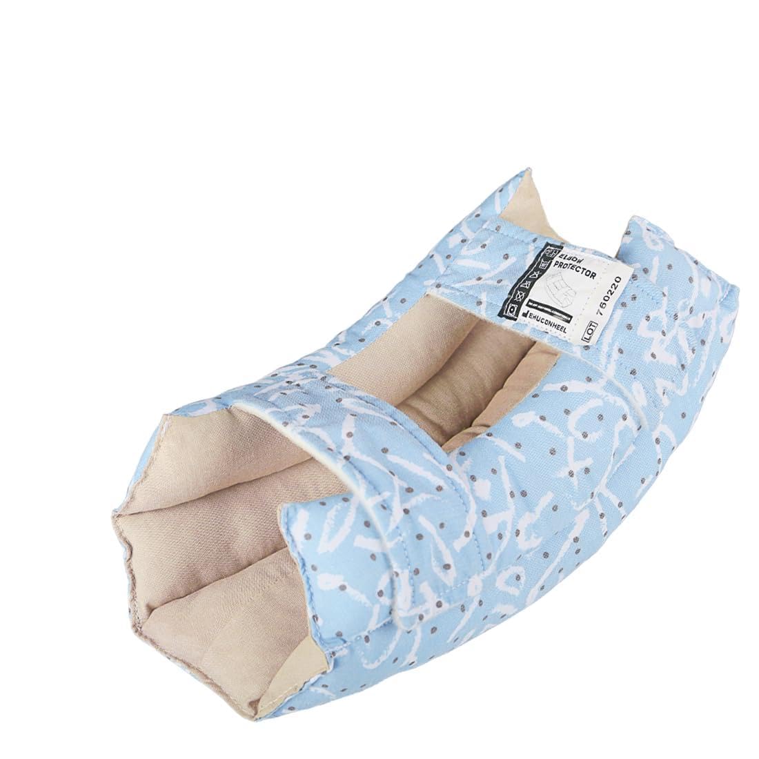 Elbow Protector Pads for Elderly & Adults – Colorful Washable Pad for Pressure Relief, Post-Surgery Recovery, Wheelchair or Bed Use – Soft Adjustable Elbow Pads for Comfort & Protection (Blue Stripes)