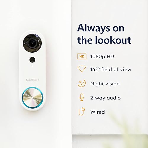 Miniatura 2 de SimpliSafe Timbre - Compatible con SimpliSafe Home Security System (Nueva Generación) (VPD301)