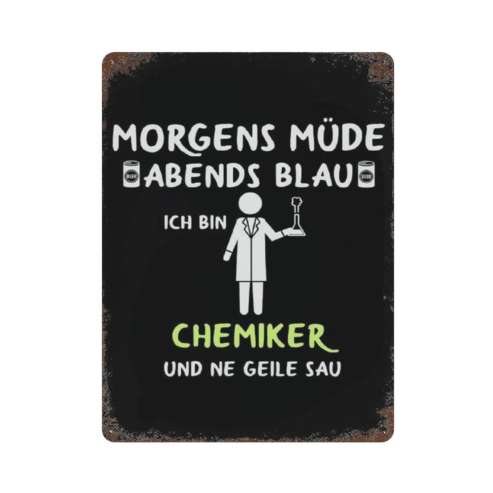 Metal Tin Sign ScienceVintage Tin Poster Metal Sign Wall Decoration Country Kitchen Home Garage Decor 16"x12"
