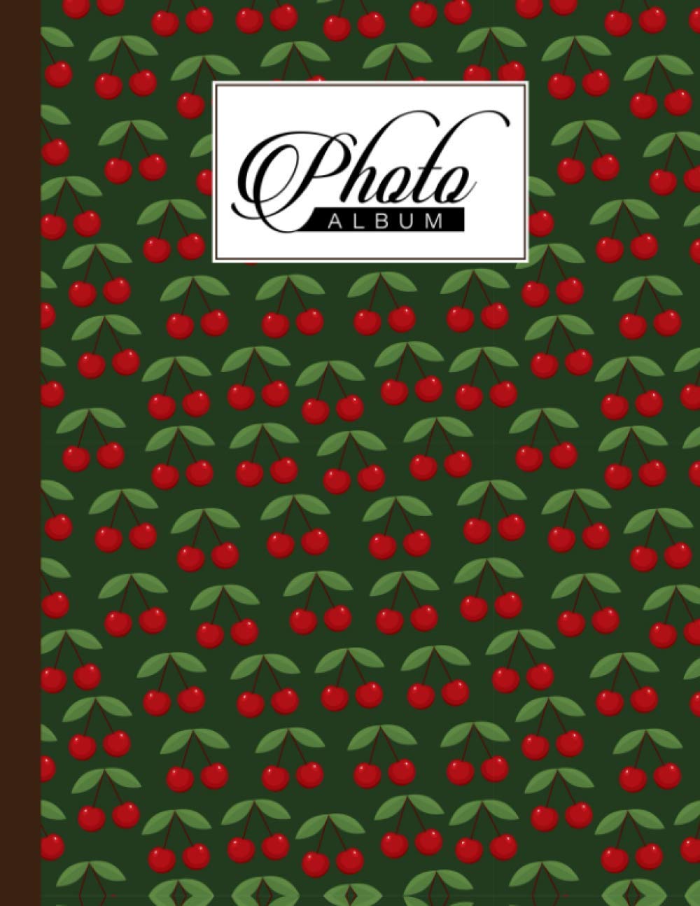 Photo Album: Cherries Photo Album, Large Photo Albums with Writing Space Memo, Extra Large Capacity Picture Album, Family, Baby, Wedding, Travel Photo Book, 120 Pages, Size 8.5" x 11"