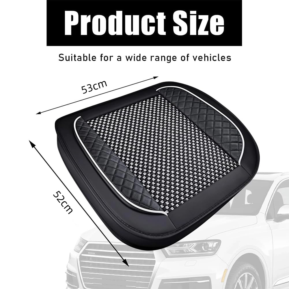 Cuscino Sedile Auto per Ford Puma/Puma St SUV 2019-2024, Cuscini Sedile Sedili Anteriori Universali Cuoio, Soft Confortevole Cuscino Sedile Auto Guidatore,Black Red