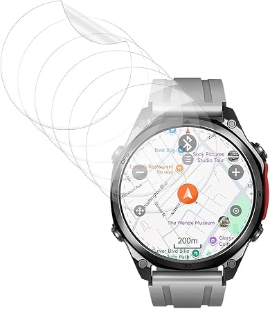 [6 Pack] for DOOGEE Anywise W1 Pro 1.43 Inch Smart Watch Screen Protector, Clear TPU Soft Film Compatible with DOOGEE Anywise W1 Pro 1.43 Inch Smartwatch,Anti-Scratch Ultra-Thin