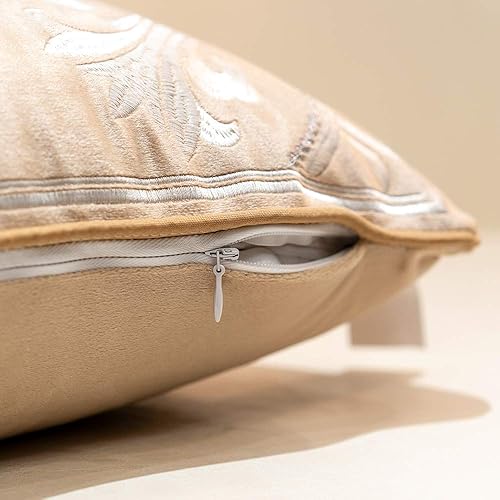 Miniatura 3 de Avigers - Fundas para cojín, de terciopelo de lujo, decoración del hogar, diseño de petunias, para el sofá, la silla, la habitación de dormir, sala