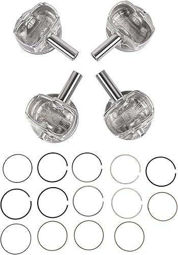 Miniatura 4 de GELUOXI Juego de 4 pistones y anillos de motor de repuesto para Hyundai Accent Kia Rio 1.6L DOHC 2012-2017 23041-2B600