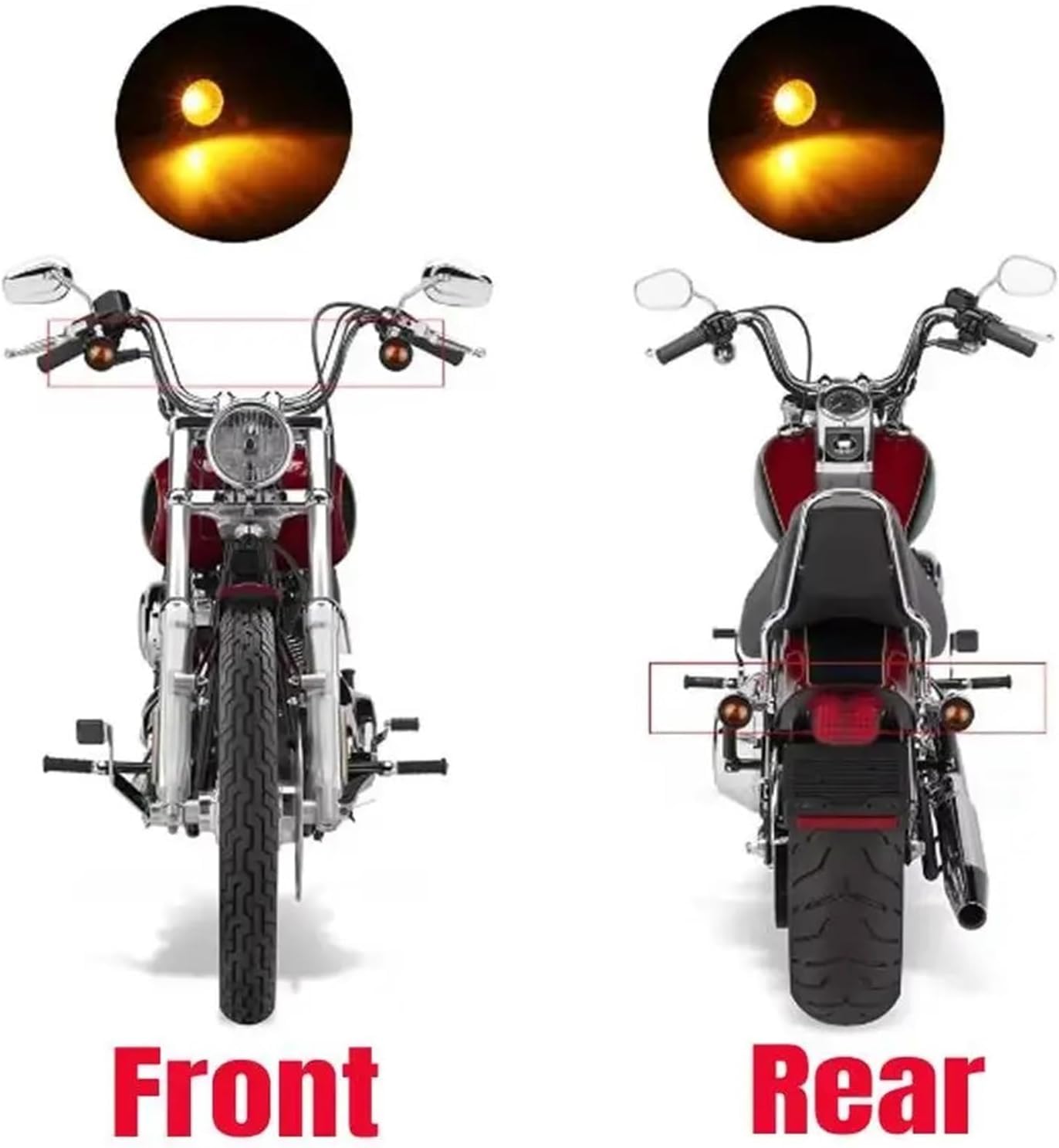 Generic Mini uniwersalne wskaźniki Dla Cafe Dla Racer Motocykl Lampa kierunkowskazu Chromowana bursztynowa Lampa przednia Moto Lampa tylna 12V 10mm