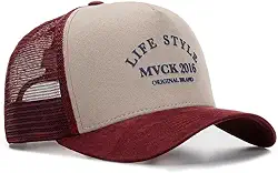 Boné Trucker Colorado Vinho e Bege Camurça MVCK