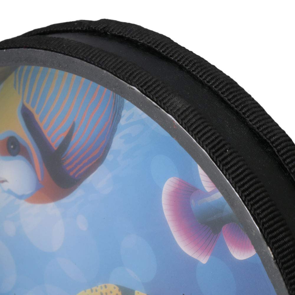 Tambour océanique 253 mm - Instrument de percussion à la main - Vague - Son de mer - Avec patin de poisson