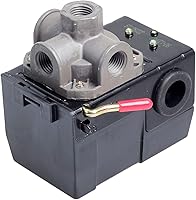 Vista 4 de XIAOWEI Interruptor de presión del compresor de aire CAC-4332 para DeVilbiss CAC-4332-1 125/95 PSI 24Amp 120Vac