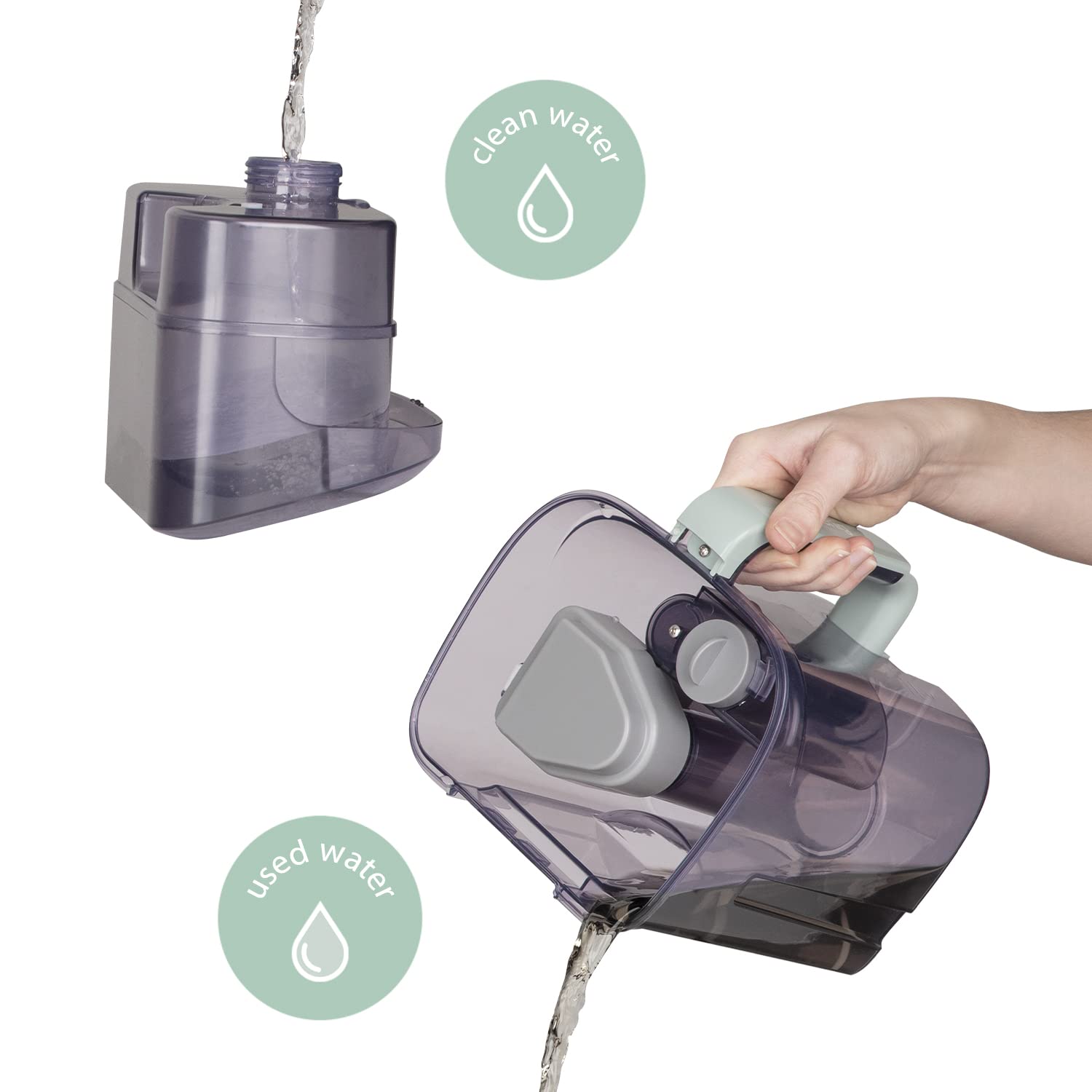 H.Koenig TWT77 Aspirador, Limpiador de Textiles, Sofas, Alfombras, Colchones, Cable 3m, Deposito 300ml. 650W
