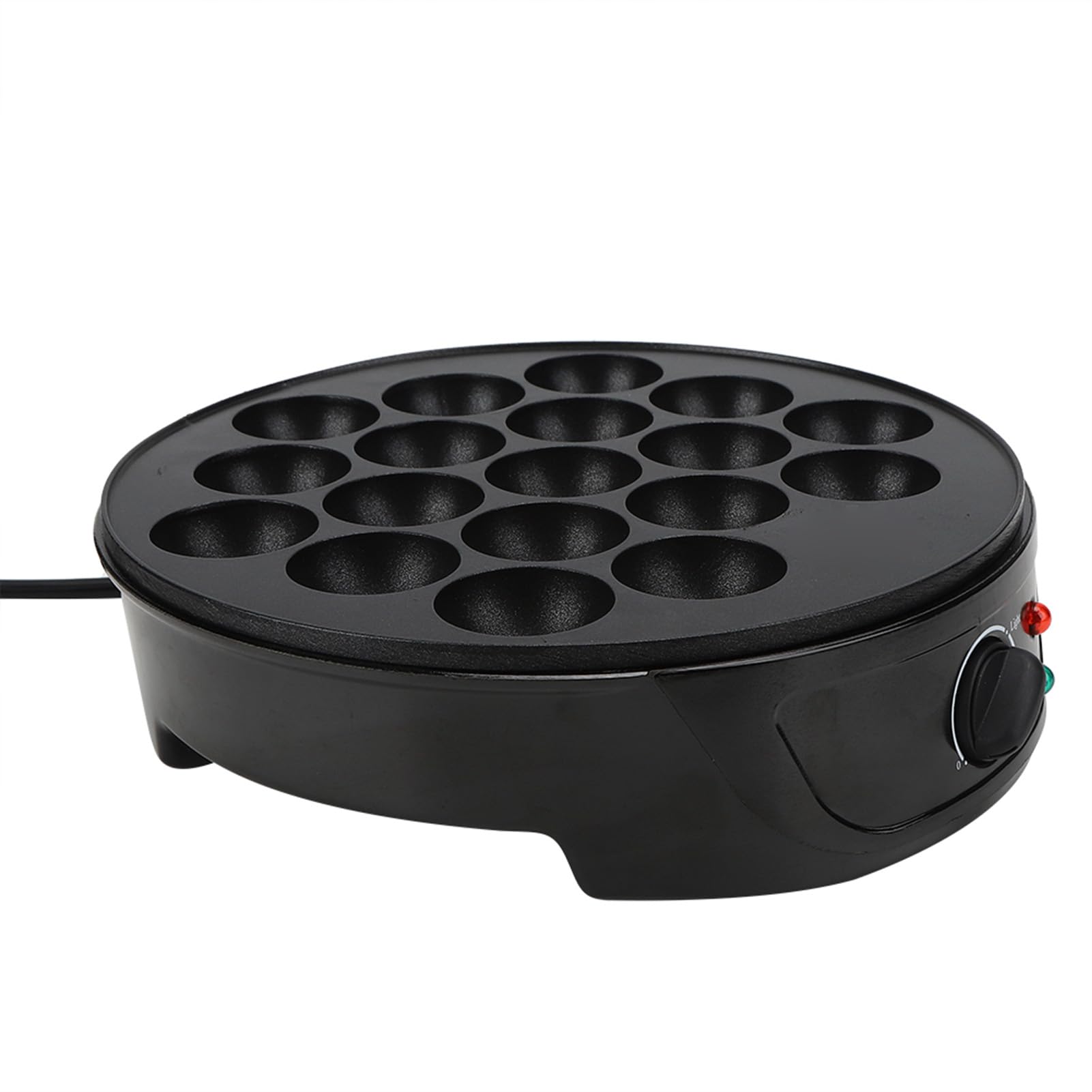 lyrlody Macchina per Takoyaki 18 Stampi Rotondi 750W Rivestimento Antiaderente