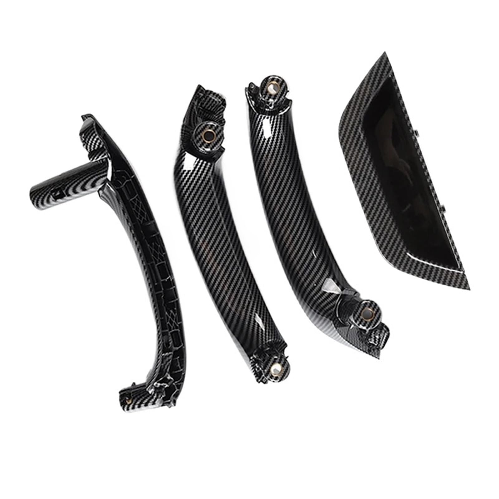 PPBQRVLF Front Interior Pull RHD LHD Main Driver Passenger Interior Door Handle Pull Inner Door Handle Cover Armrest Panel for BMW for X3 for X4 F25 F26 Door Handle(R Carbon 4piece)