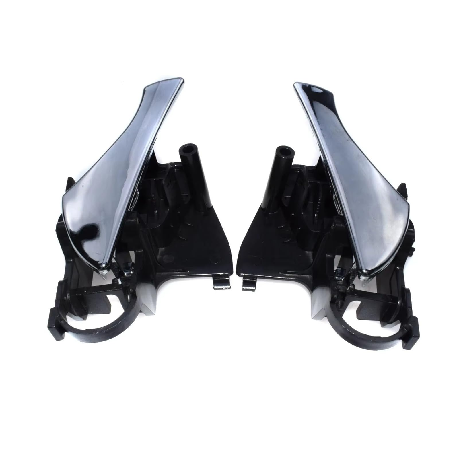 BYSKJZ Car Inner Door Handle for Daewoo for Nubira 2.0L 1999 2000 2001 2002 Car Inside Inner Chrome Door Handle Front Left Right 96296169 96296168(Front Pair)