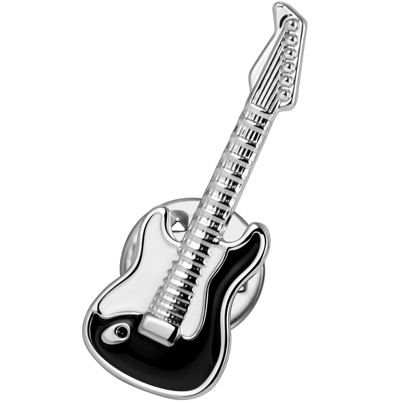 HAWSON Novelty Enamel Pins for Clothing Backpack Decoration Gift, Funny Laple Pin for Teen Boy and Girl, Metal Brooch Suit Stud (Guitar)