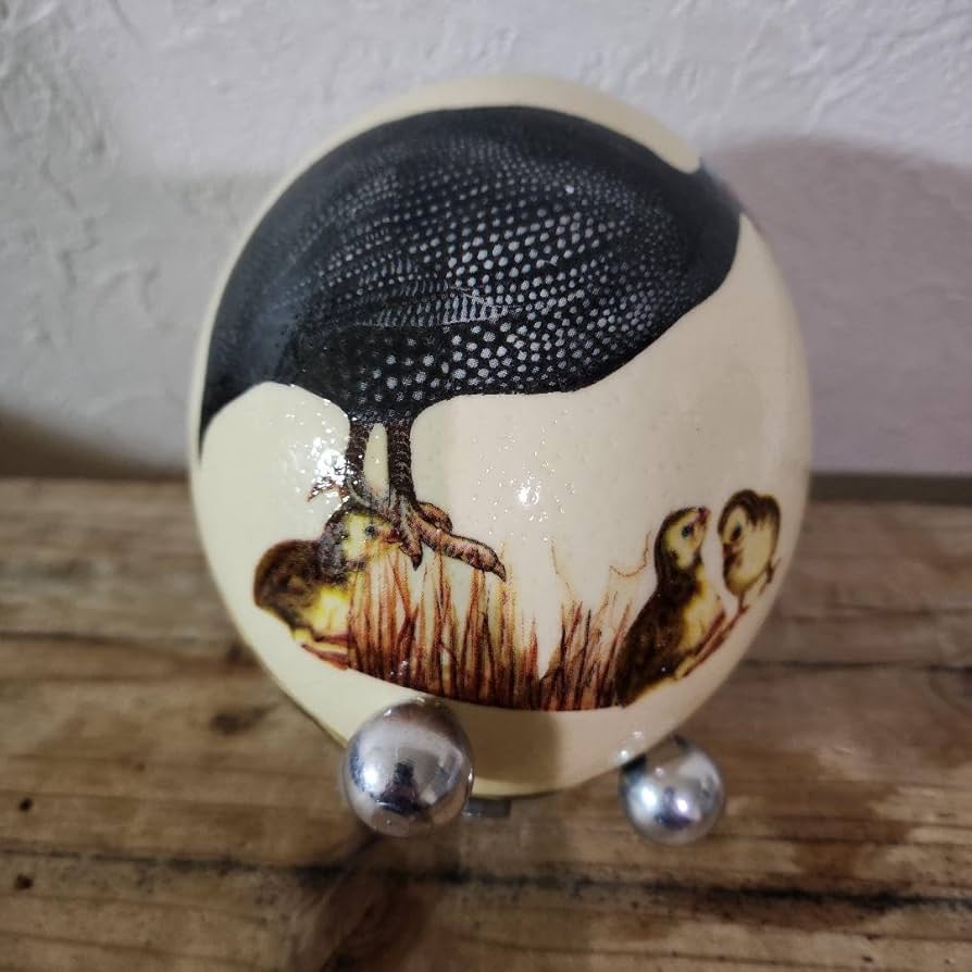 Amazon.co.jp: ダチョウの卵 アート 置物 エッグアート キャンドル