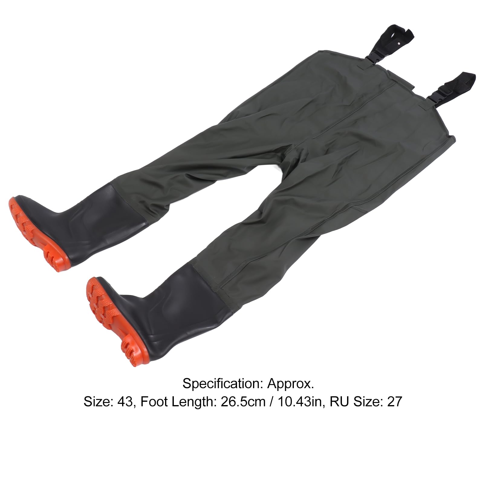 Bootfoot Water Hip Watchhose Water, Wathose Water, Wathose Watchhose Bikers, męskie bryczesy do prac wodnych (GREEN)