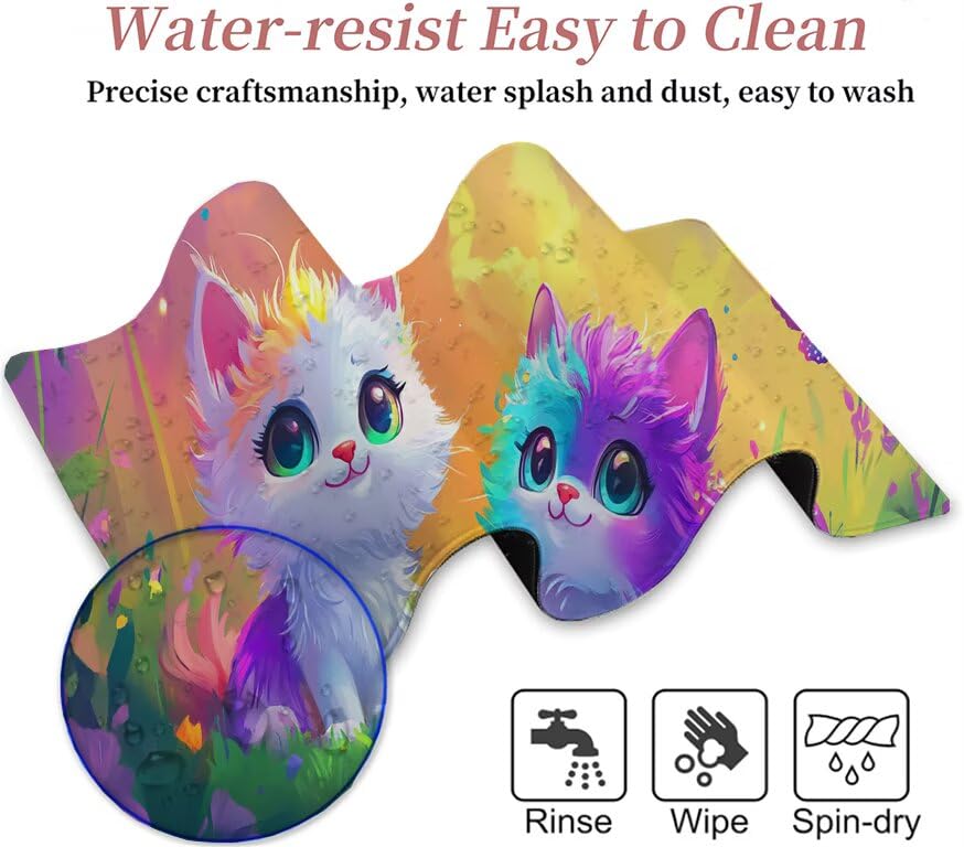 Grand tapis souris coloré XXL idée cadeau originale pour joueur sur PC