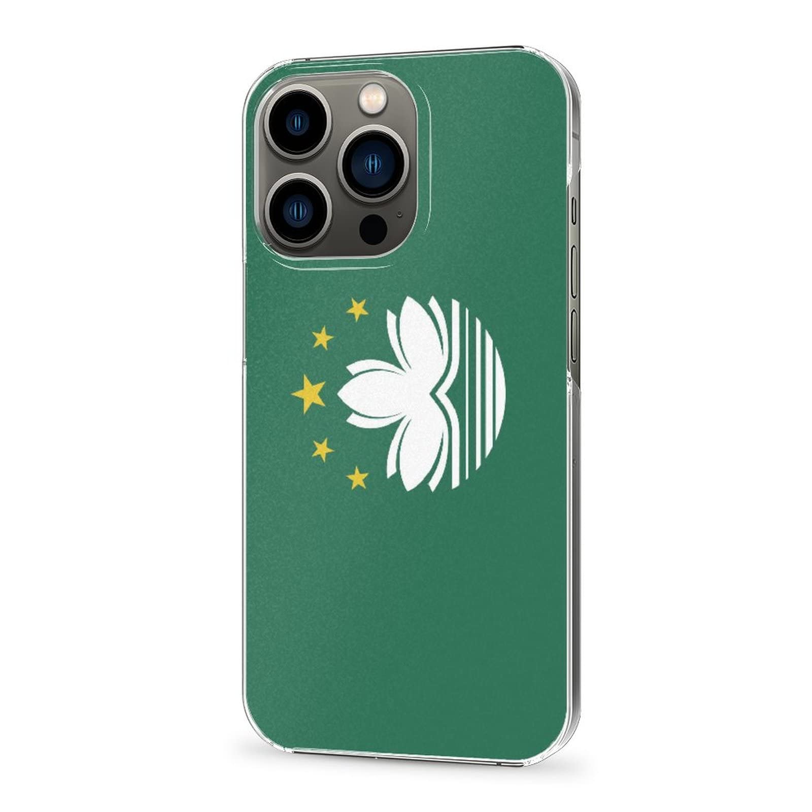 Suitable for iPhone 13 Pro mobile phone case, PC material, mobile phone case with macao flag pattern