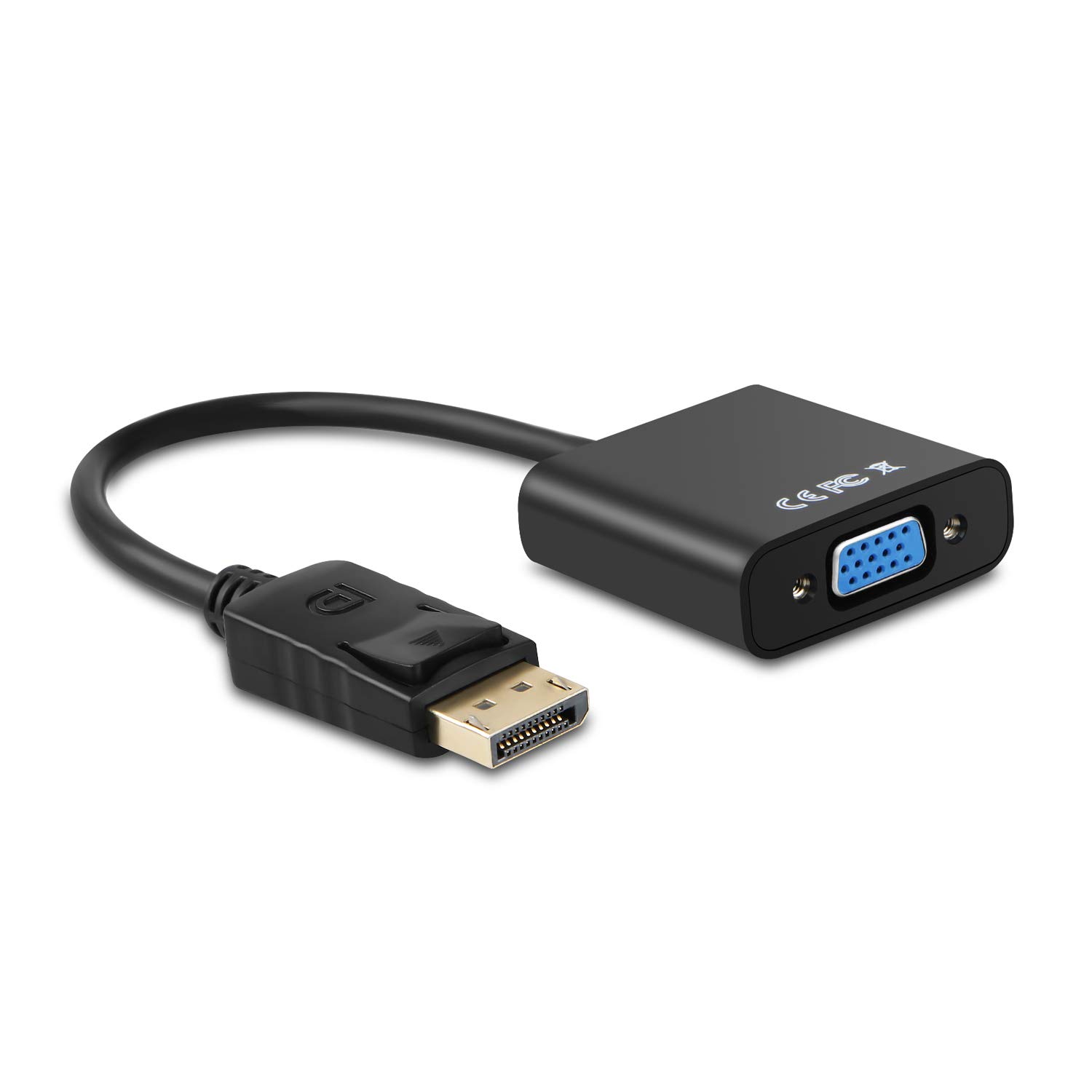 AISENS - A125-0367 Convertitore Displayport a SVGA, Dp Maschio a SVGA Femmina, Nero, 15 cm